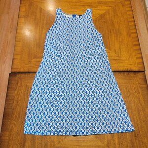 Ann Taylor Blue & White Shift Dress